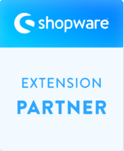 Zertifiziertes Shopware Extension Partner Logo als Qualitätsnachweis