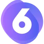 Logo/Icon Shopware 6 auf lila Hintergrund